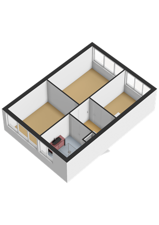 Floorplan - Dopperstraat 64, 3752 JH Bunschoten-Spakenburg